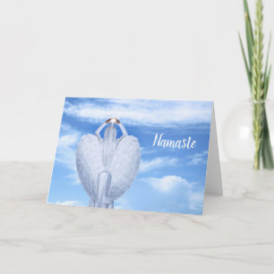 Namaste Citaat Dank Je Wel Opstijging Engel Met Vl Kaart