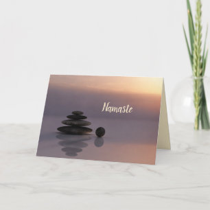 Namaste Citaat Dank Je Yoga Balans Stenen Kaart