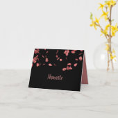 Namaste Citaat Dank u Romantisch Roos Petals Kaart (Gele Bloem)