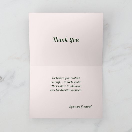 Namaste Citaat Dank u Roze Lilies op Groene Pad Kaart (Binnen)