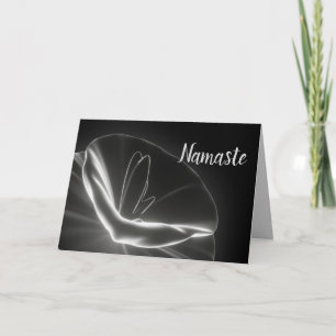 Namaste Citaat Dank U Stralende Lotus Bloem Kaart