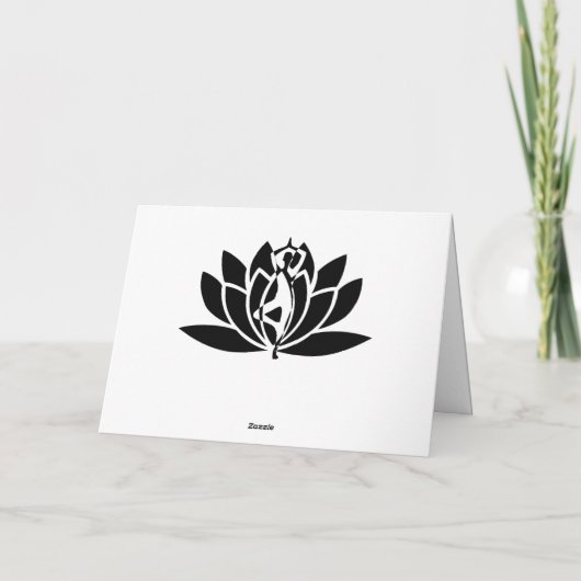 Namaste citaat Dank u Yoga Lotus Kaart (Achterkant)
