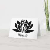 Namaste citaat Dank u Yoga Lotus Kaart (Voorkant)