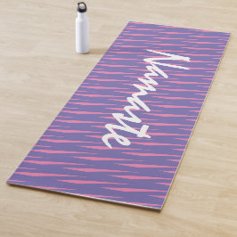 Namaste citaat meditatie paarse roze patroon yogamat
