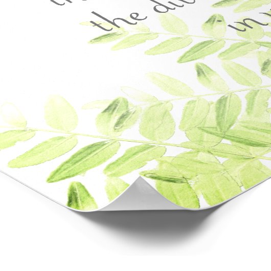 Namaste citaat  natuur groene bladeren ontwerp poster (Hoek)