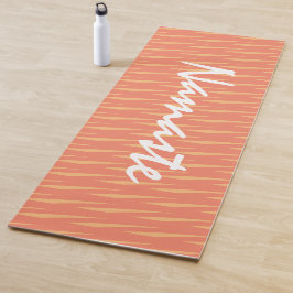 Namaste Citaat Oranje Patroon Fitness Oefening  Yogamat