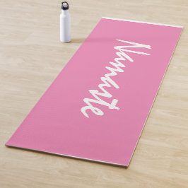 Namaste Citaat Paars en Roze Patroon Fitness Yogamat
