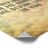 Namaste citaat poster lucht en wolken (Hoek)