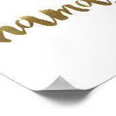 "namaste" Citaat-Poster Poster (Hoek)