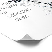 Namaste citaat poster zwarte en witte natuur (Hoek)