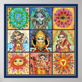 Namaste Collage Poster