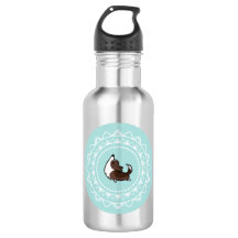 Namaste Corgi Brindle Emblem Water Fles