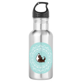 Namaste Corgi Brindle Emblem Water Fles