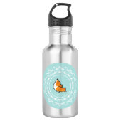 Namaste Corgi Emblem Water Fles (Voorkant)