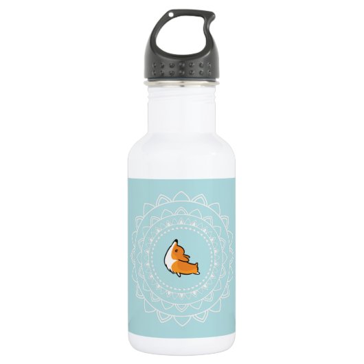 Namaste Corgi Water Bottle Waterfles (Voorkant)