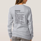 Namaste: Crew Neck met lange mouwen T-shirt (Achterkant)