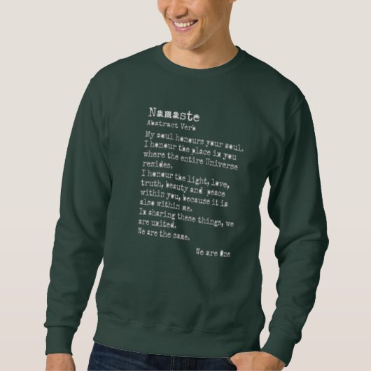 Namaste: Crew Neck Trui (Voorkant)