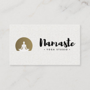 Namaste cursief Yoga Meditation Visitekaartje