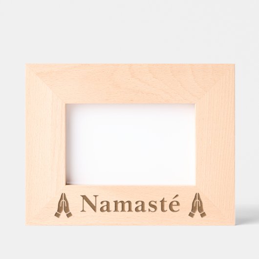 Namasté custom geëtst afbeeldingen lijst gemaakt v gegraveerde lijstjes (Voorkant)
