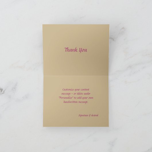 Namaste Dank u Surreal Flowers past aan Kaart (Binnen)