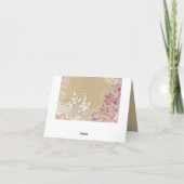 Namaste Dank u Surreal Flowers past aan Kaart (Achterkant)