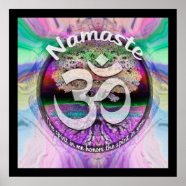 Namaste de geest in mij eert de geest in jou poster