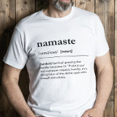 Namaste Definitie Minimalistische Moderne Yoga Lov T-shirt