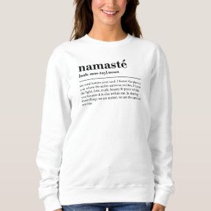 Namaste Definitie Yoga Modern Minimaal Meditatie Trui