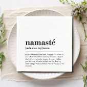 Namaste Definitie Yoga Moderne Minimale Meditatie Servet