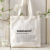 Namaste Definitie Yoga Moderne Minimale Meditatie Tote Bag