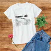 Namaste Definitie Yoga Moderne Minimale Meditatie Tri-Blend Shirt