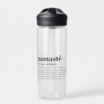 Namaste Definitie Yoga Moderne Minimale Meditatie Waterfles<br><div class="desc">Namaste Definition Yoga Moderne Minimal Meditation Water Bottles kenmerkt een eenvoudig ontwerp van een tekstdefinitie van "namaste" in moderne scripttypografie. Perfect cadeau voor joga-liefhebbers,  verjaardag,  Kerstmis,  Moederdag en nog veel meer. Ontworpen door © Evco Studio www.zazzle.com/store/evcostudio</div>