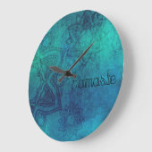 Namaste Distress Turquoise Mandala Wall klok (Hoek)
