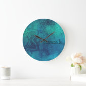 Namaste Distress Turquoise Mandala Wall klok (Huis)
