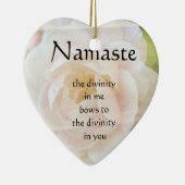 Namaste Divinity Flower Heart Ornament (Rechts)