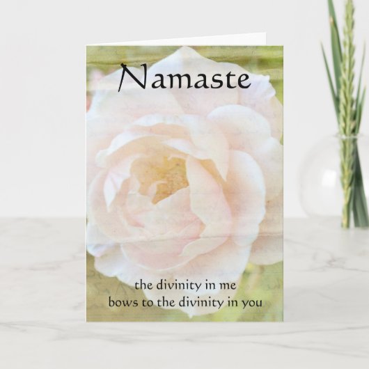 Namaste Divinity Flower Kaart (Voorkant)
