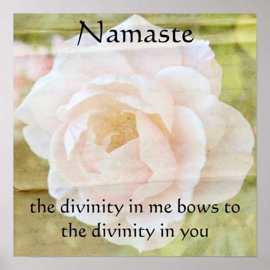 Namaste Divinity Flower Poster (Voorkant)