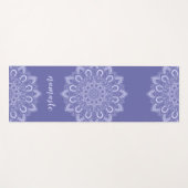 Namaste Elegant Paars Blue Mandala Yogamat (Voorkant (horizontaal))