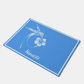 Namaste Elegant White Hummingbird Welkom Deurmat (Schuin)