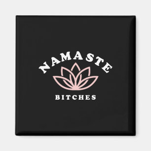 Namaste Es Lotus Bloem Grappig Yoga Cadeau Voor Vr Magneet