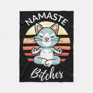Namaste Es Sarcastische Yoga Grappige Meditatie Yo Fleece Deken