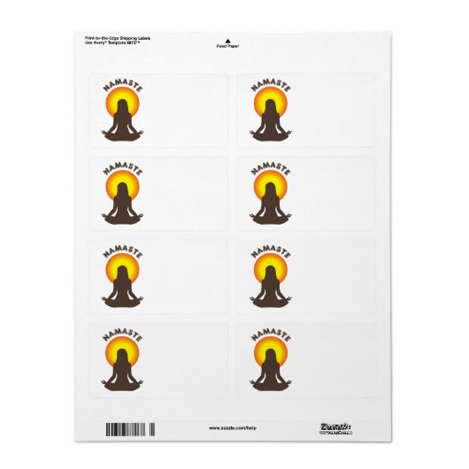 Namaste Etiket (Full Sheet)