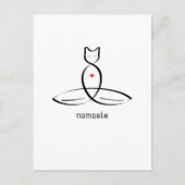 Namaste - Fancy stijltekst. Briefkaart (Voorkant)