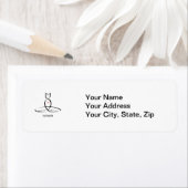 Namaste - Fancy stijltekst. Etiket (Insitu)