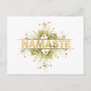 Namaste  Floral Briefkaart