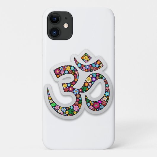 Namaste Floral Yoga Symbol Case-Mate iPhone Case (Achterkant)