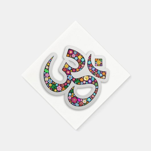 Namaste Floral Yoga Symbol Servet (Hoek)