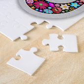 Namaste Floral Yoga-symbool Legpuzzel (Zijkant)