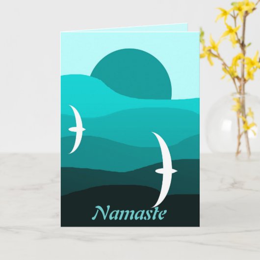 Namaste Friendship Kaart (Gele Bloem)