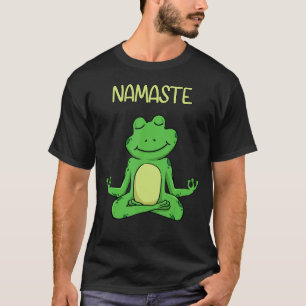 Namaste Frog Yoga Meditation Pilates Yoga Animals T-shirt